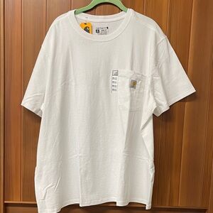 Carhartt Women’s Loose Fit Heavyweight White Pocket T-Shirt 2X NWT